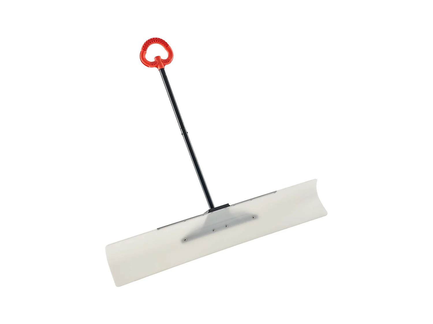 Pala de Nieve SucceBuy, 122 cm, Empujador de Nieve con Mango Ergonómico, Cuchilla de Plástico PEHD, Pala de Despeje de Nieve con Mango Segmentado, Quitanieves