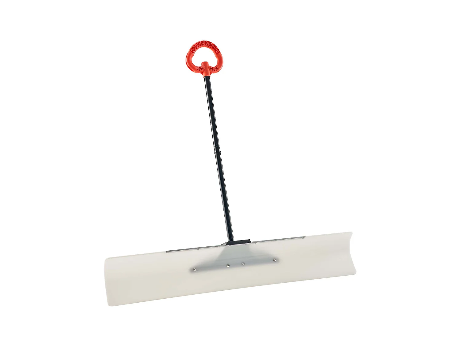 Pala de Nieve SucceBuy, 122 cm, Empujador de Nieve con Mango Ergonómico, Cuchilla de Plástico PEHD, Pala de Despeje de Nieve con Mango Segmentado, Quitanieves