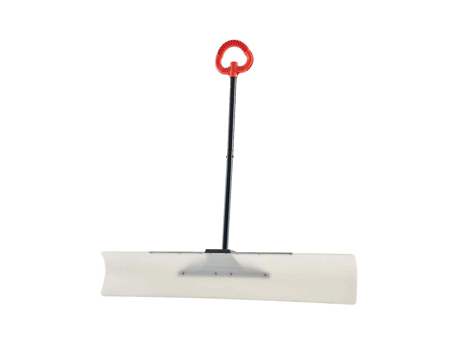 Pala de Nieve SucceBuy, 122 cm, Empujador de Nieve con Mango Ergonómico, Cuchilla de Plástico PEHD, Pala de Despeje de Nieve con Mango Segmentado, Quitanieves