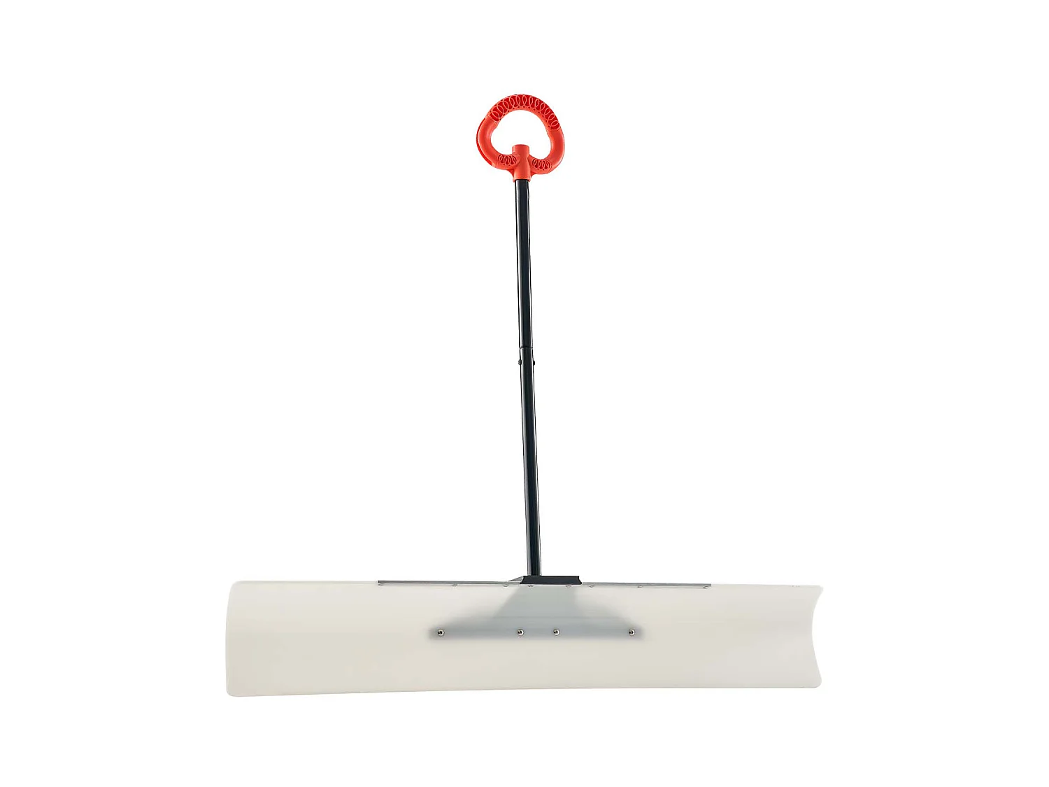 Pala de Nieve SucceBuy, 122 cm, Empujador de Nieve con Mango Ergonómico, Cuchilla de Plástico PEHD, Pala de Despeje de Nieve con Mango Segmentado, Quitanieves