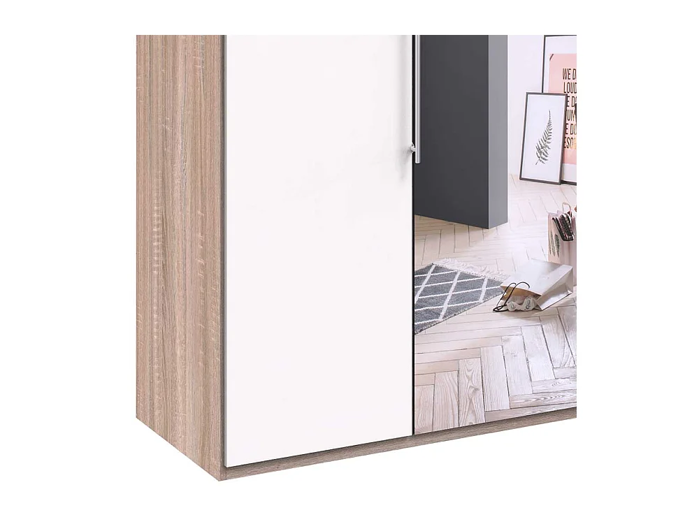 Moderner Schlafzimmerschrank mit Falttüren und Spiegel Made in Germany