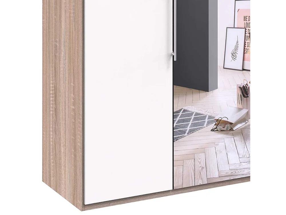 Moderner Schlafzimmerschrank mit Falttüren und Spiegel Made in Germany