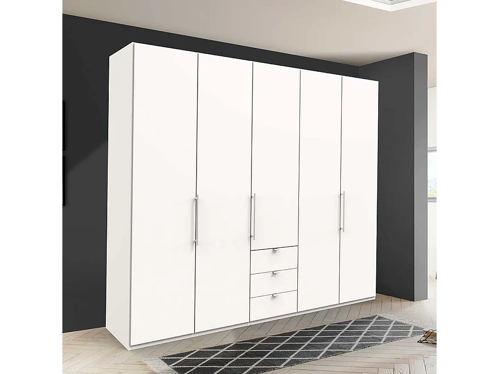 Moderner Kleiderschrank 3 türig Weiß