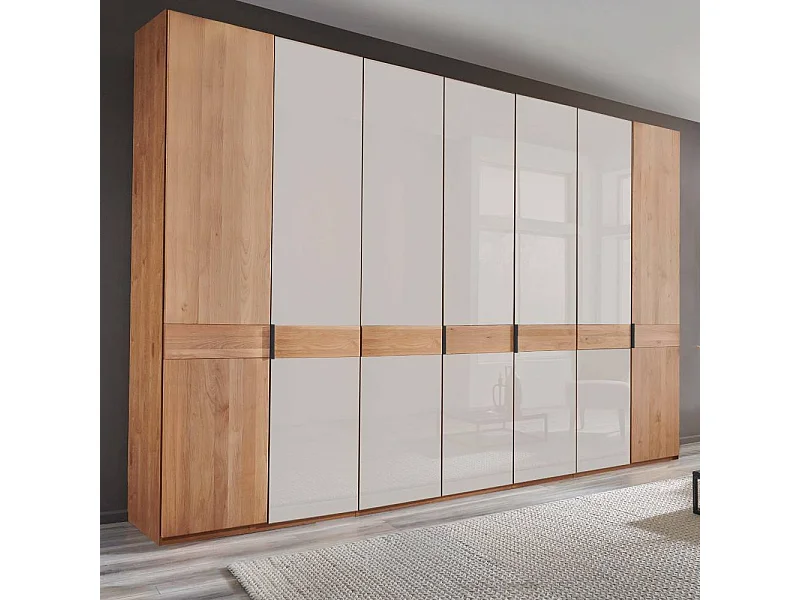 Kleiderschrank Schlafzimmerkleiderschrank 236 cm hoch mit acht Einlegeböden