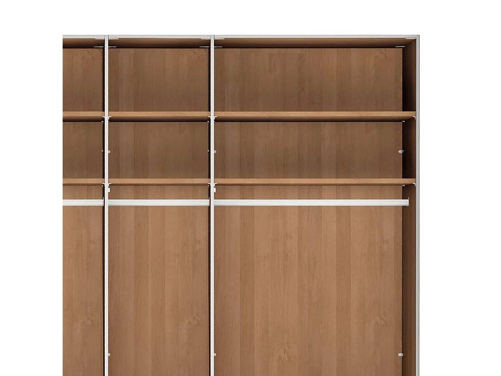 Kleiderschrank Schlafzimmerkleiderschrank 236 cm hoch mit acht Einlegeböden