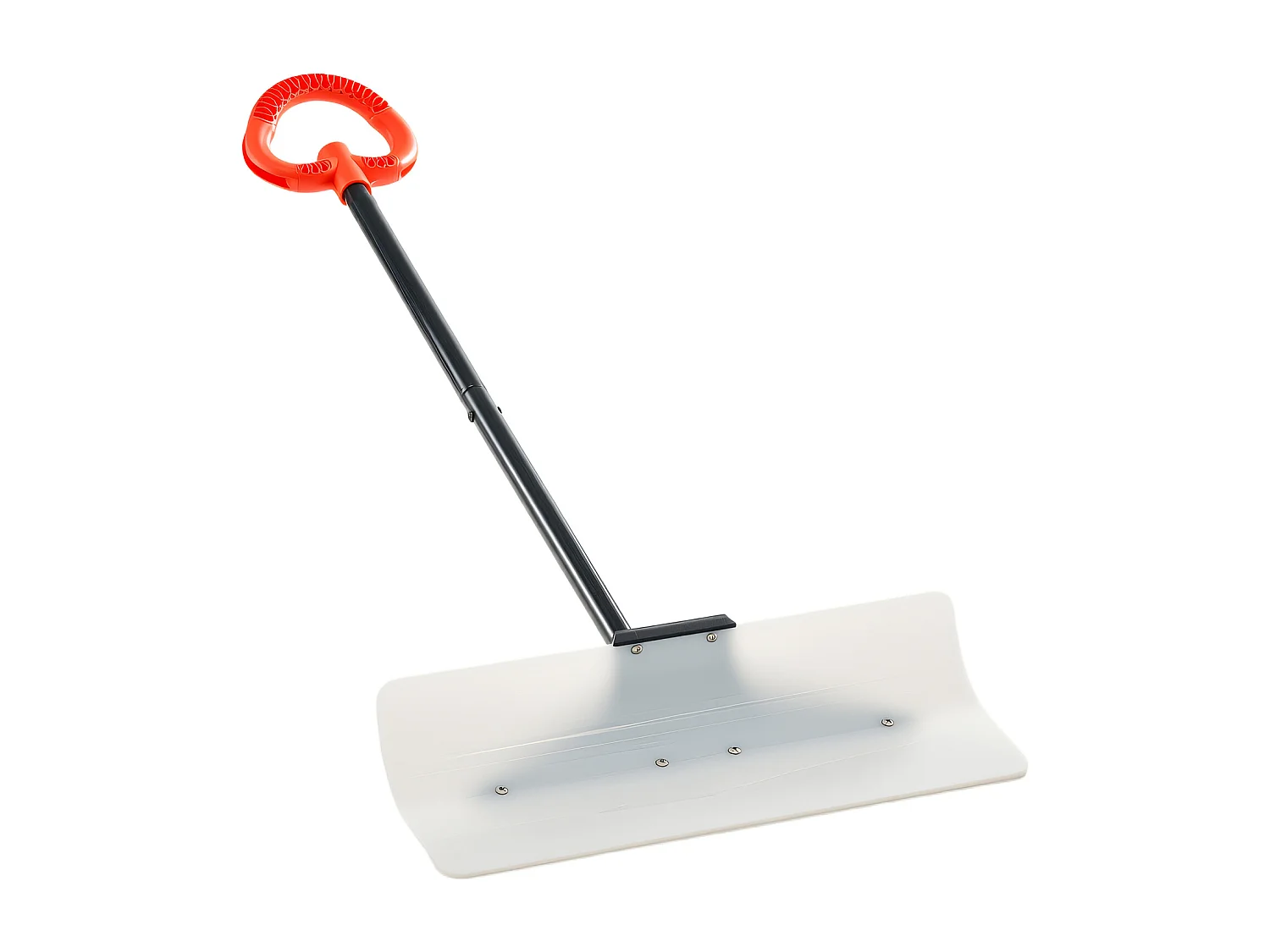Pelle à Neige SucceBuy, 61 cm, Poussoir à Neige avec Poignée Ergonomique, Lame en Plastique PEHD, Pelle de Déneigement à Manche Segmenté, Pousse-neige