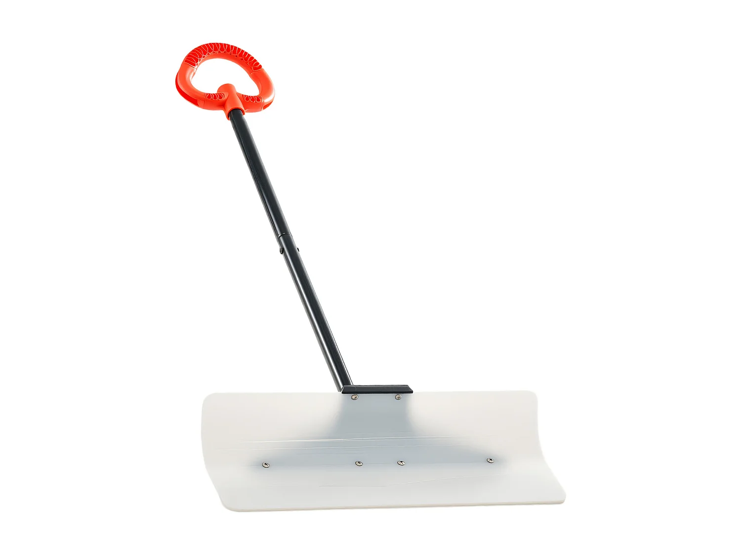 Pelle à Neige SucceBuy, 61 cm, Poussoir à Neige avec Poignée Ergonomique, Lame en Plastique PEHD, Pelle de Déneigement à Manche Segmenté, Pousse-neige