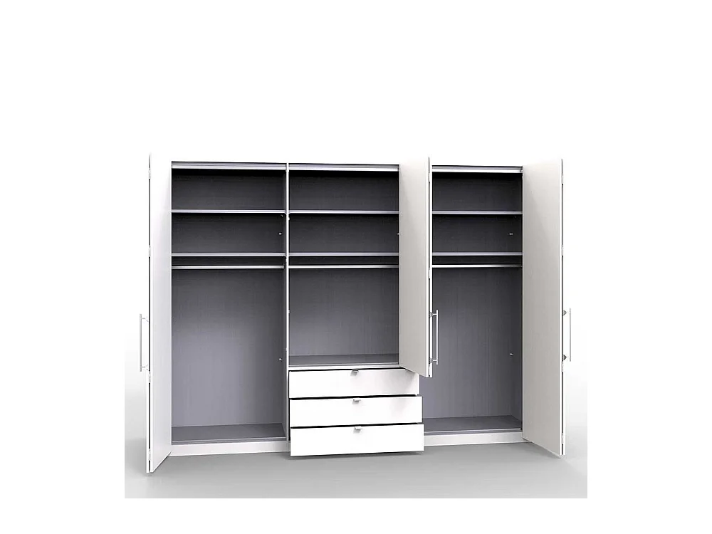 Panorama Schlafzimmerschrank mit Falttüren Spiegeltür