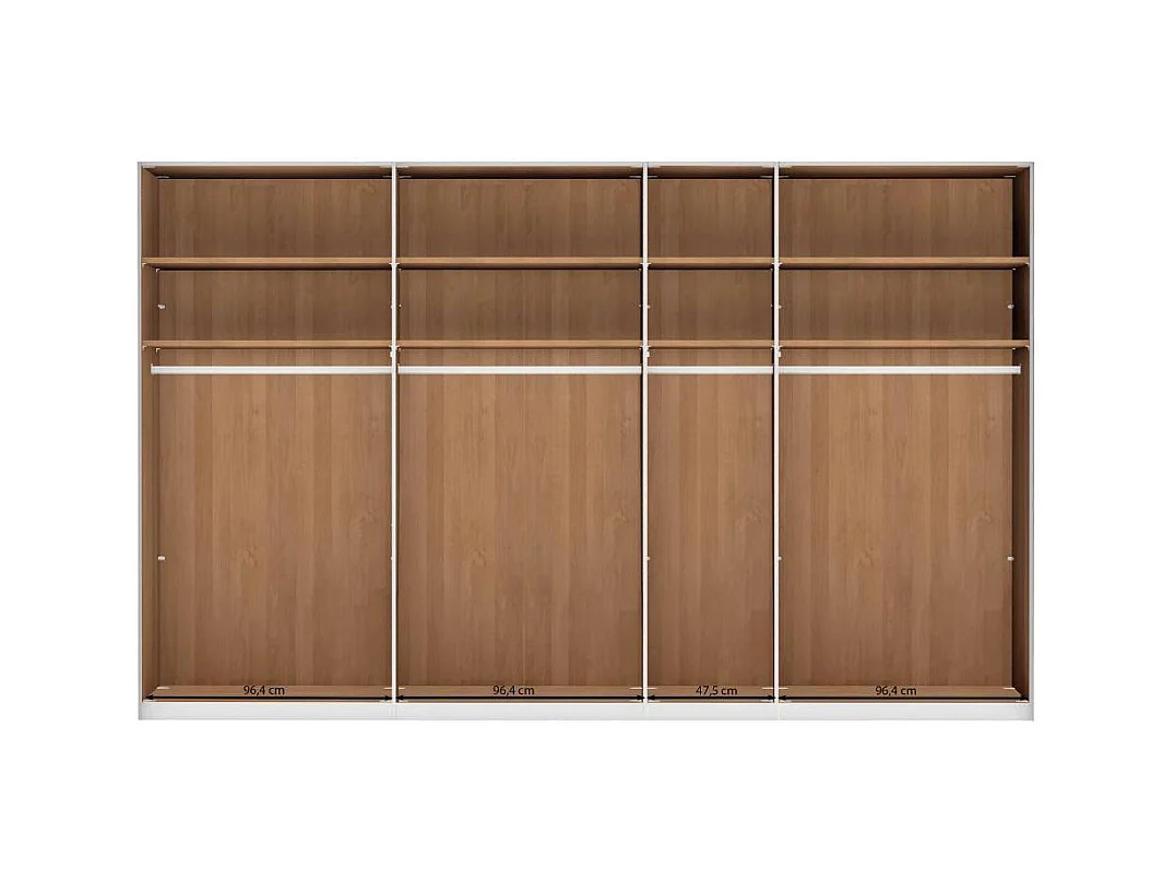 Drehtürschrank Schlafzimmerschrank in modernem Design und Erlefarben