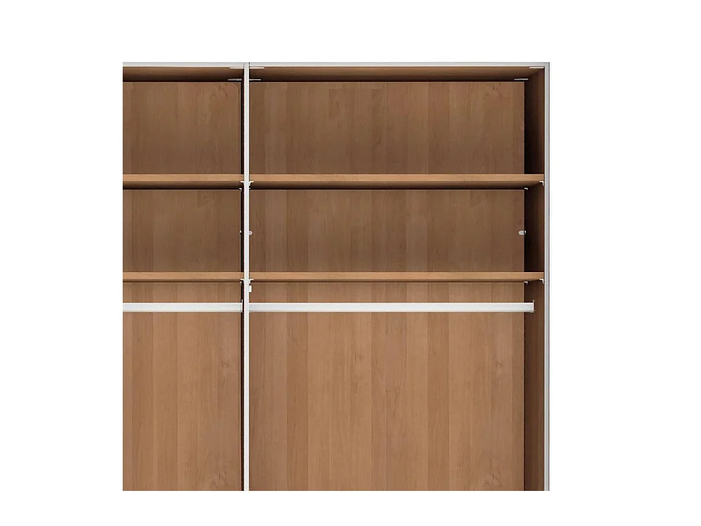 Drehtürschrank Schlafzimmerschrank in modernem Design und Erlefarben