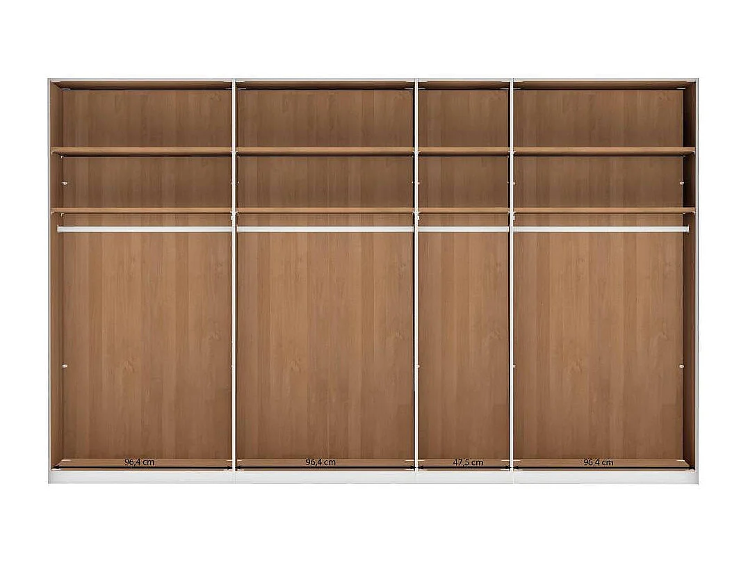 Drehtürschrank Schlafzimmerschrank in modernem Design und Erlefarben
