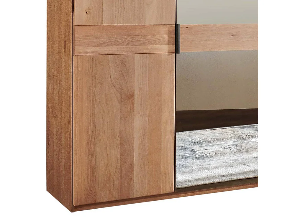 Drehtürschrank Schlafzimmerschrank in modernem Design und Erlefarben