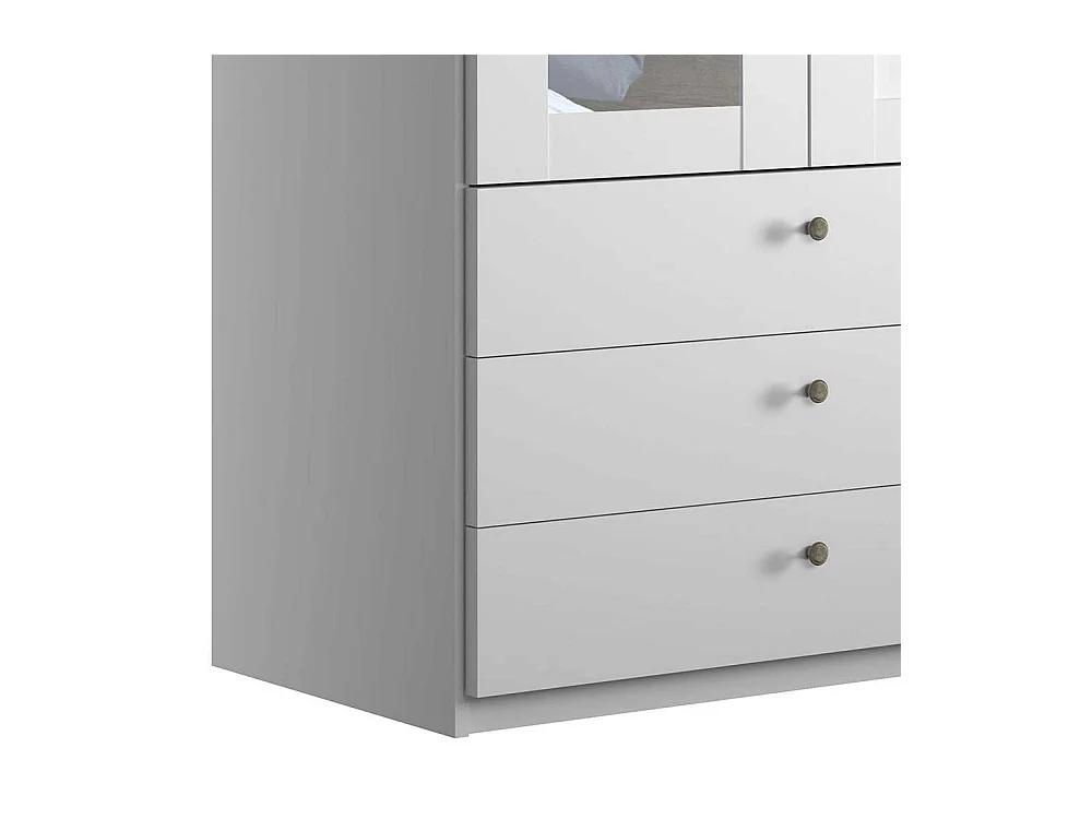 Drehtürschrank Schlafzimmer im Landhausstil Spiegeltür