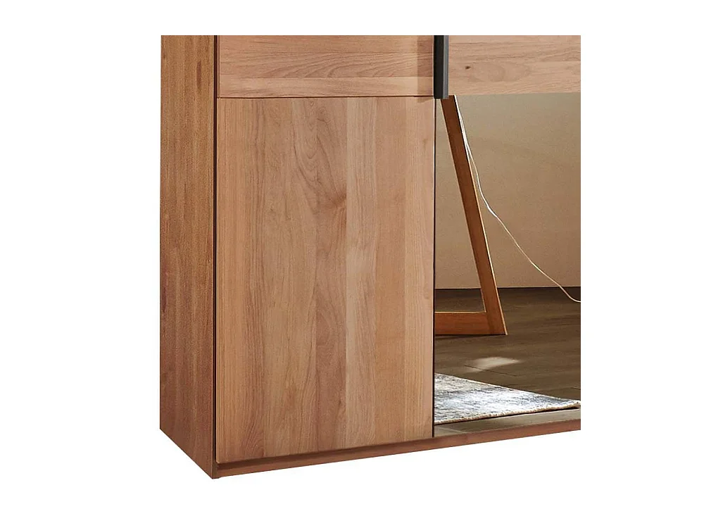 Kleiderschrank Drehtürenschrank mit Spiegeltür 148 cm breit