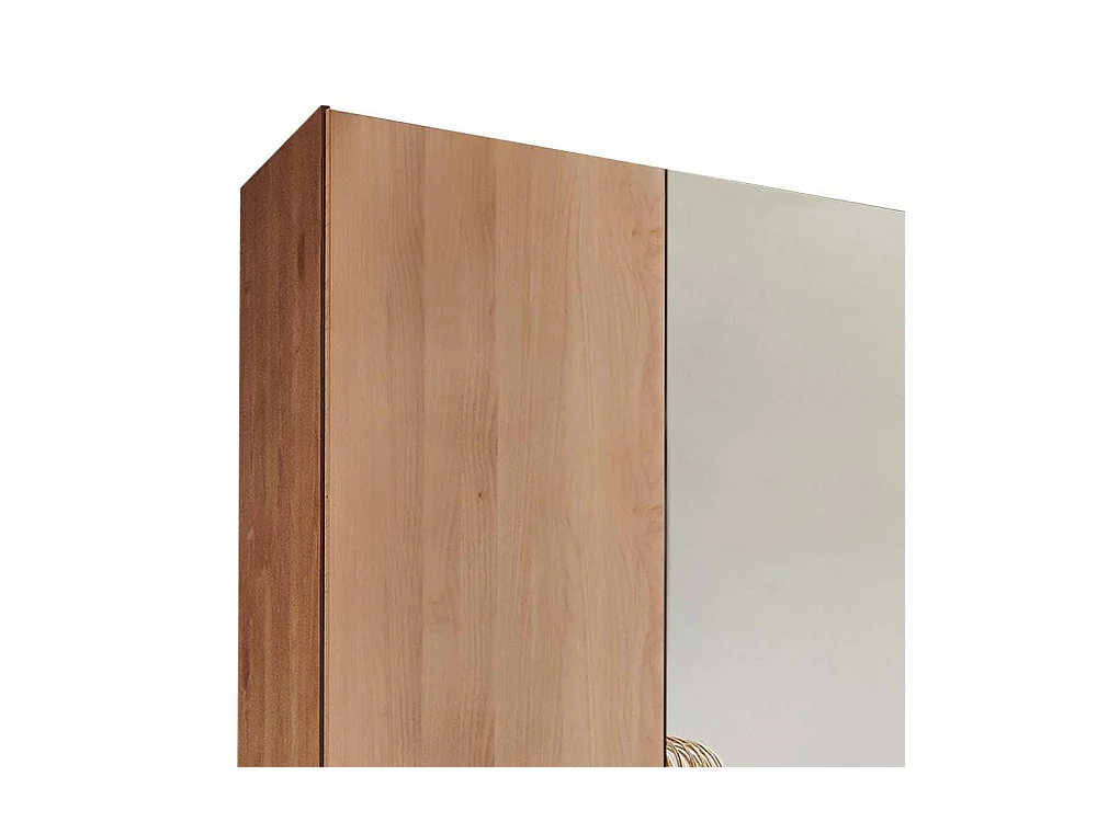 Kleiderschrank Drehtürenschrank mit Spiegeltür 148 cm breit