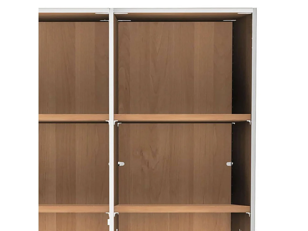 Kleiderschrank Drehtürenschrank mit Spiegeltür 148 cm breit