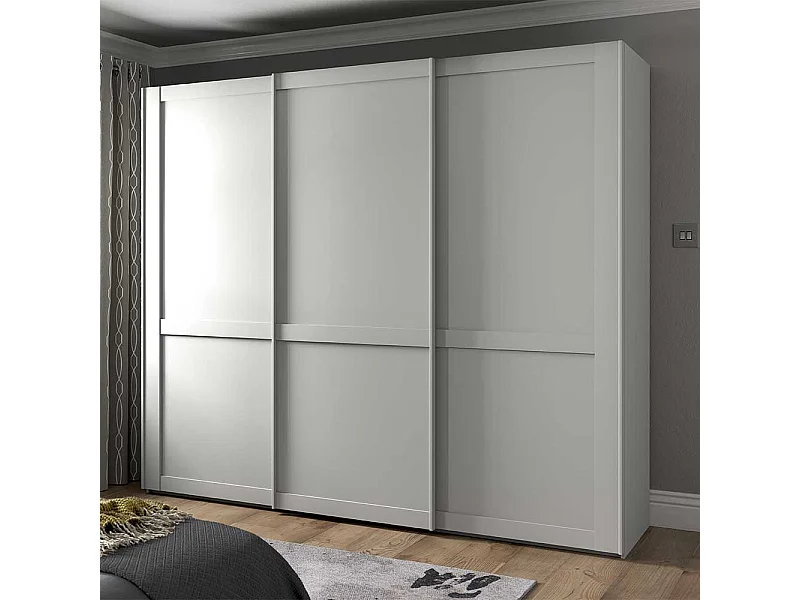 Schlafzimmerkleiderschrank mit Schiebetüren in Weiß Made in Germany