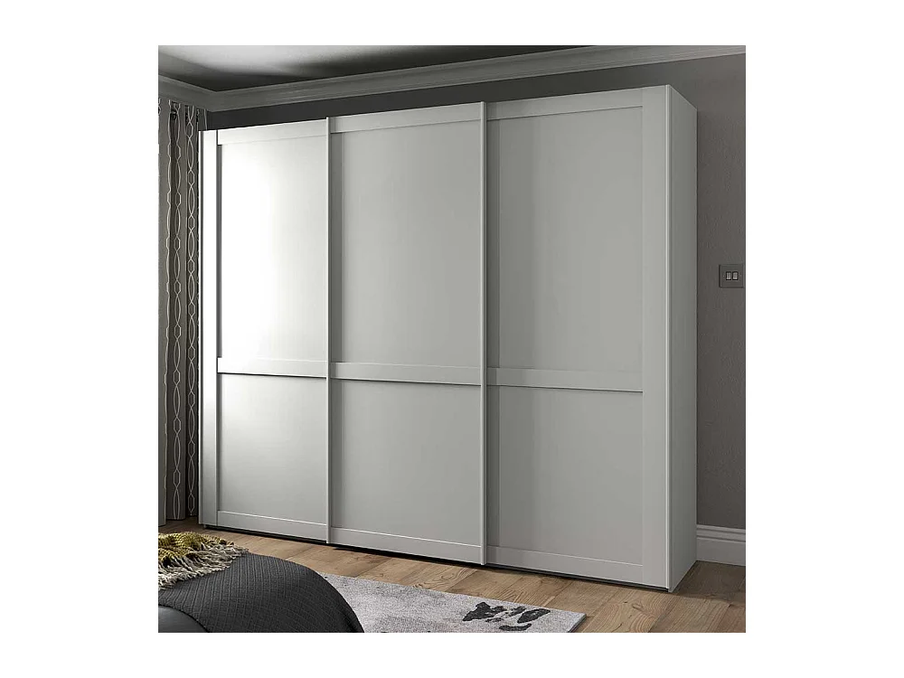 Schlafzimmerkleiderschrank mit Schiebetüren in Weiß Made in Germany