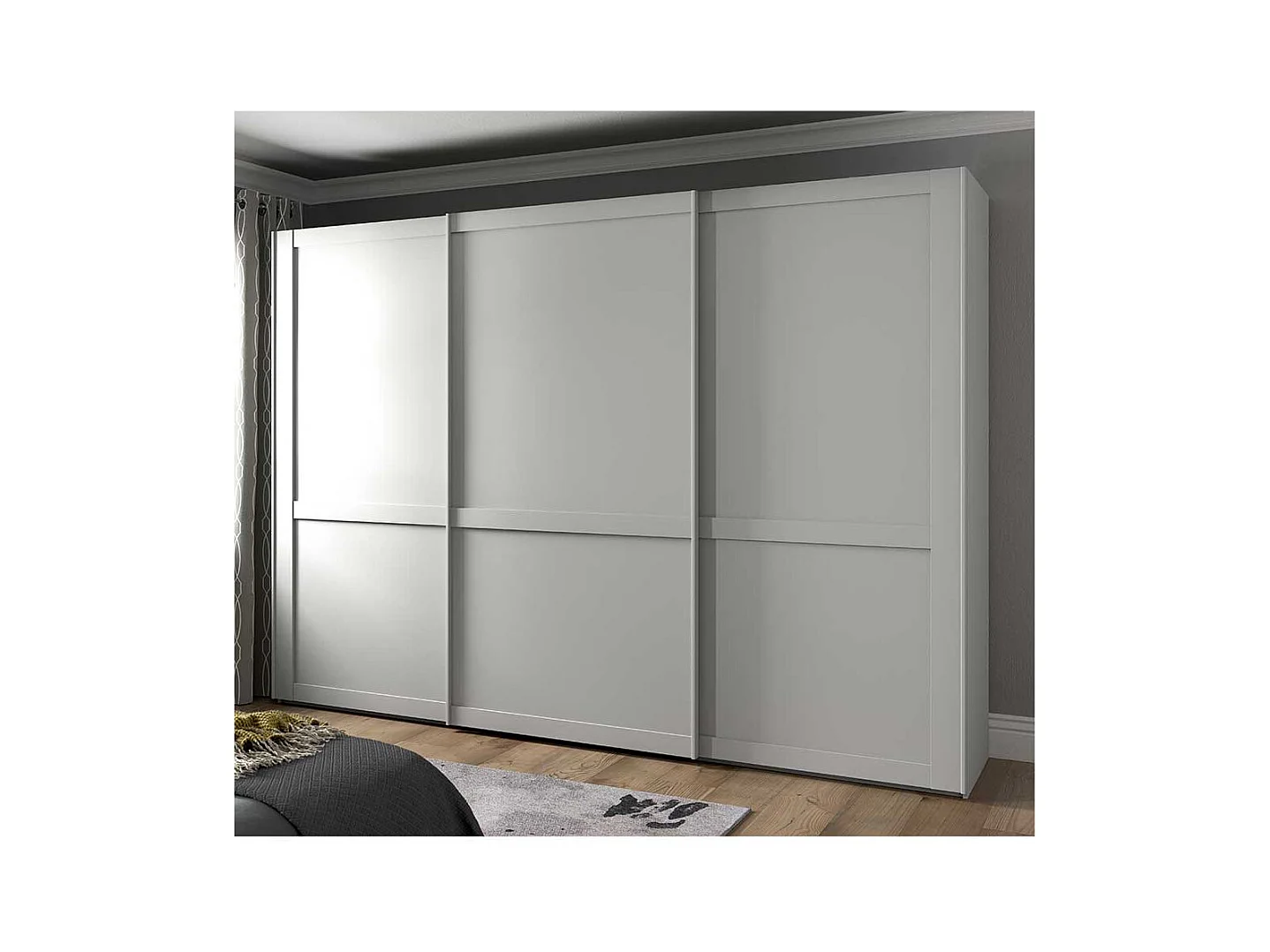 Schlafzimmerkleiderschrank mit Schiebetüren in Weiß Made in Germany