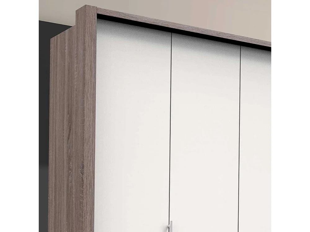 Gleittüren Kleiderschrank mit vier Schubladen Made in Germany