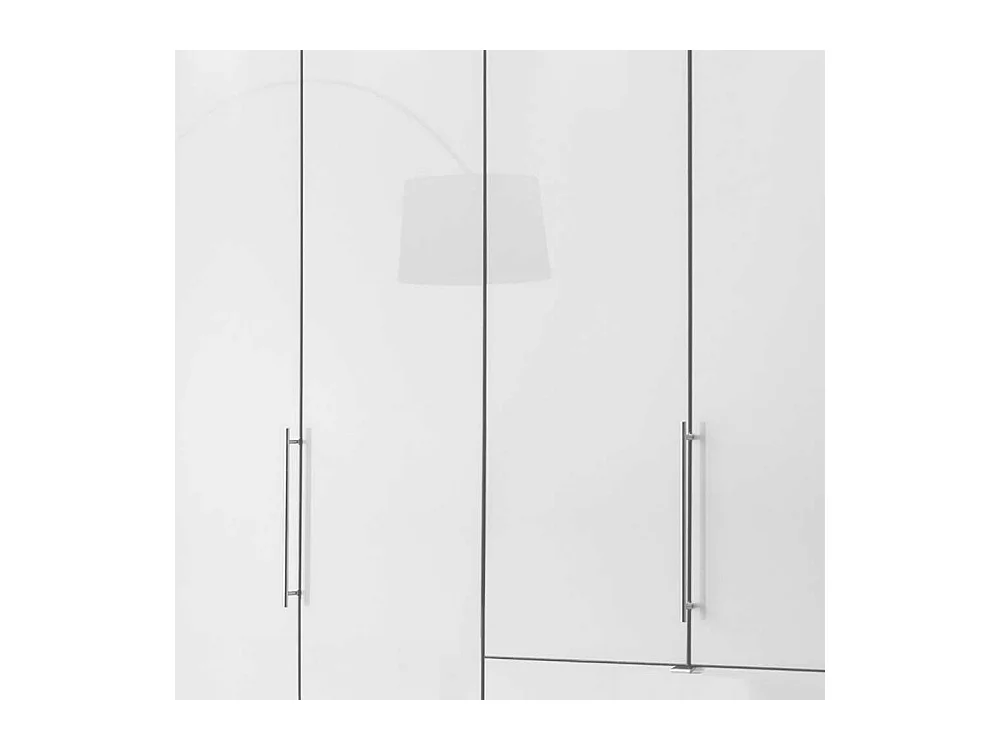 Schlafzimmerschrank in Braun und Weiß Falttüren