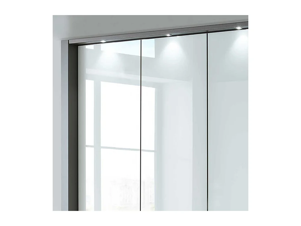 Schlafzimmerschrank in Braun und Weiß Falttüren