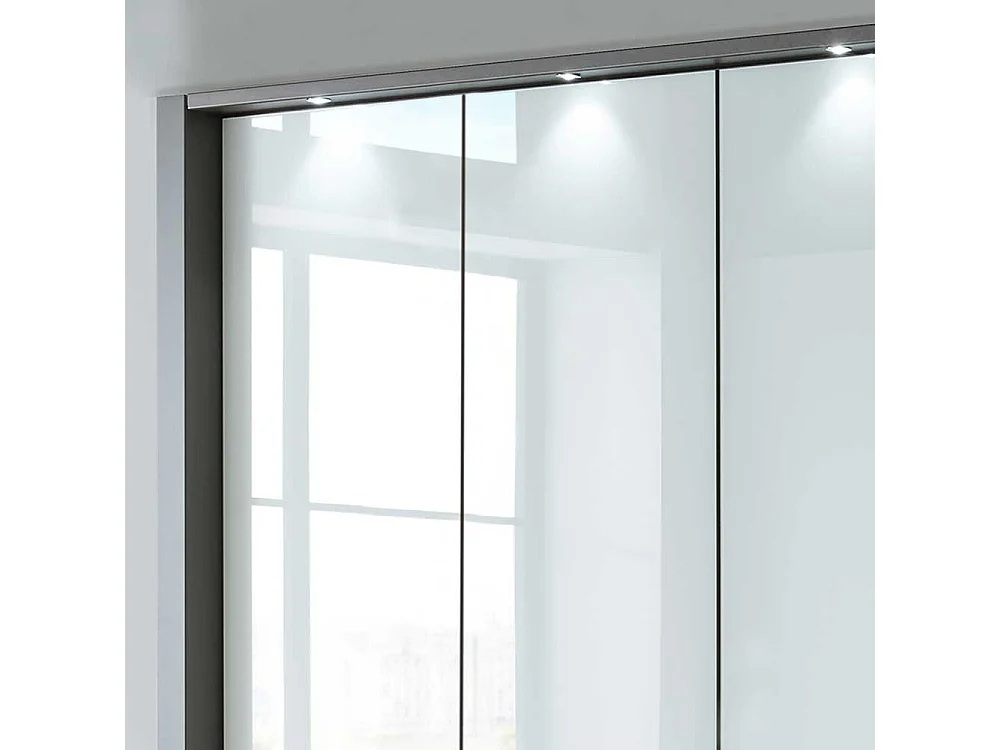 Schlafzimmerschrank in Braun und Weiß Falttüren