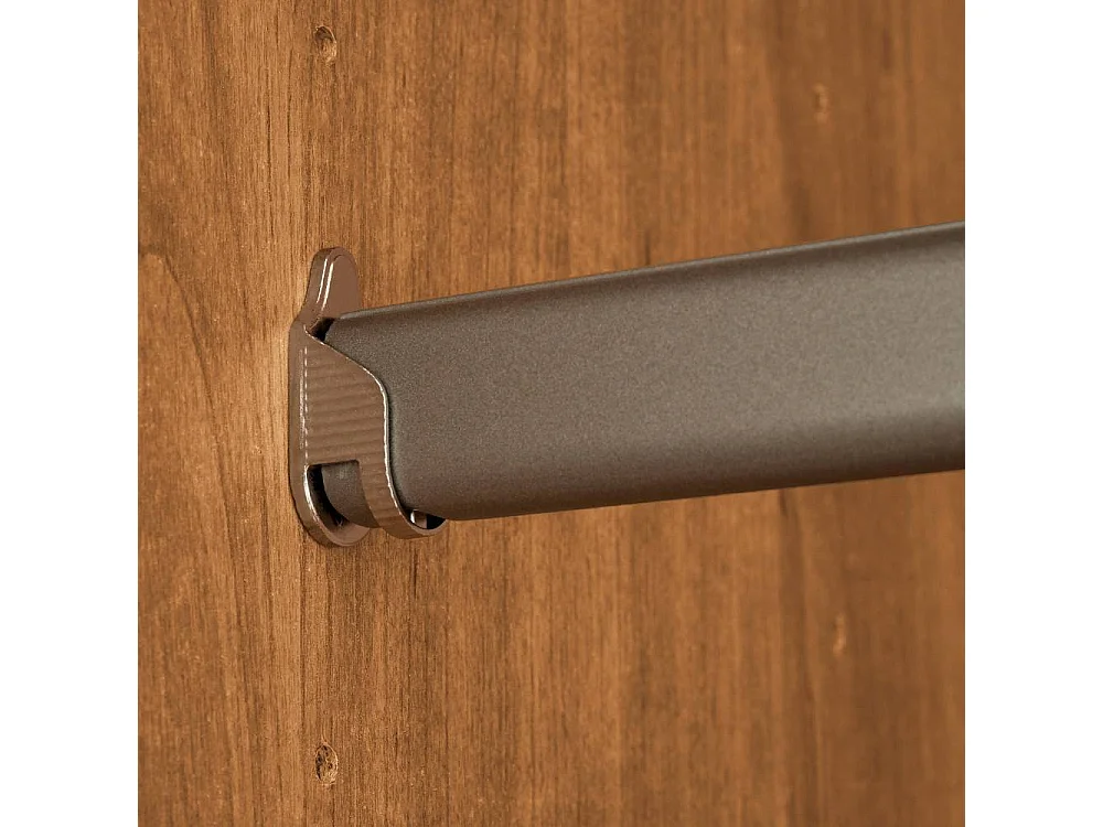 Drehtürenschrank Schlafzimmerkleiderschrank in Champagner und Erlefarben