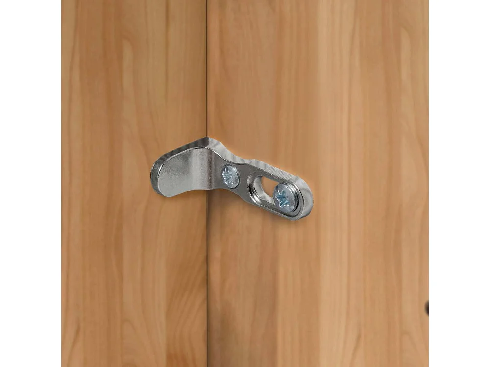 Drehtürenschrank Schlafzimmerkleiderschrank in Champagner und Erlefarben