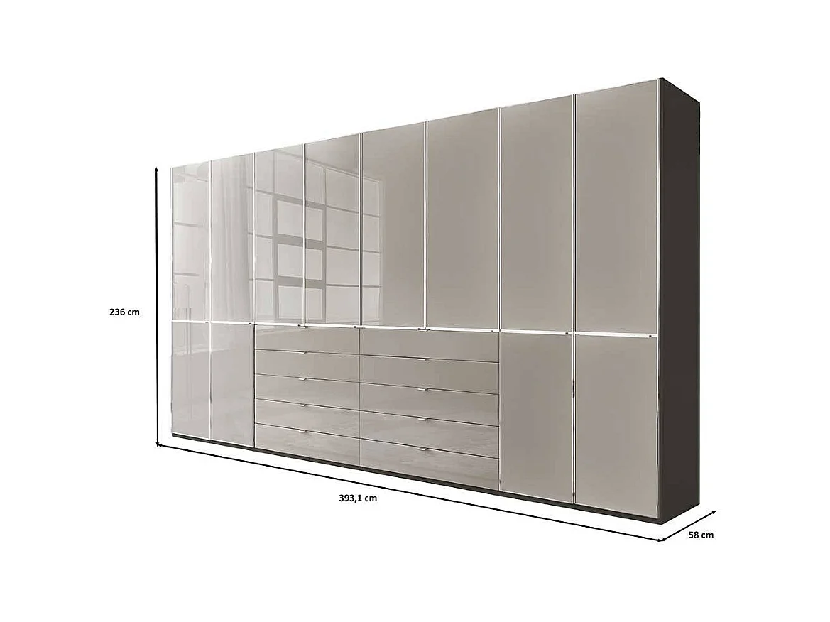 Kleiderschrank XL Kleiderschrank Made in Germany - 394 cm breit