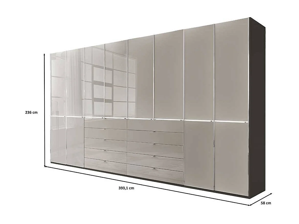 Kleiderschrank XL Kleiderschrank Made in Germany - 394 cm breit