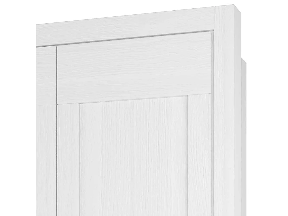 Schlafzimmer Kleiderschrank in Weiß einer Spiegeltür