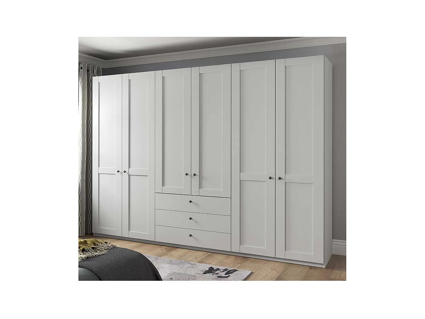 XL Kleiderschrank 300 cm im Landhausstil Made in Germany