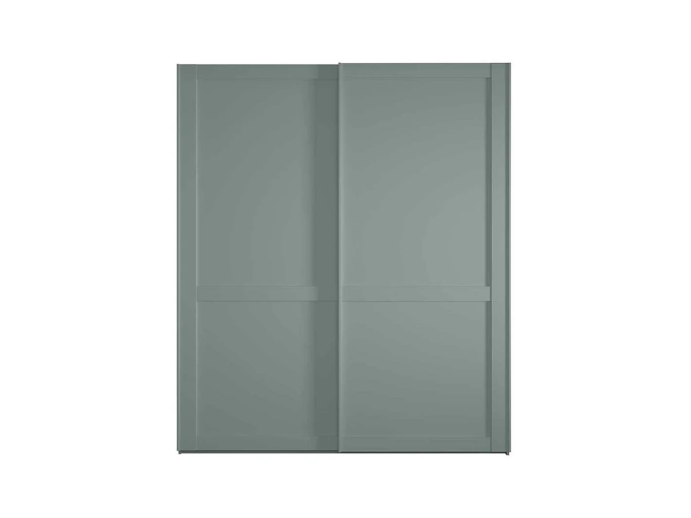 Schiebetürenschrank graugruen im Landhausstil Made in Germany