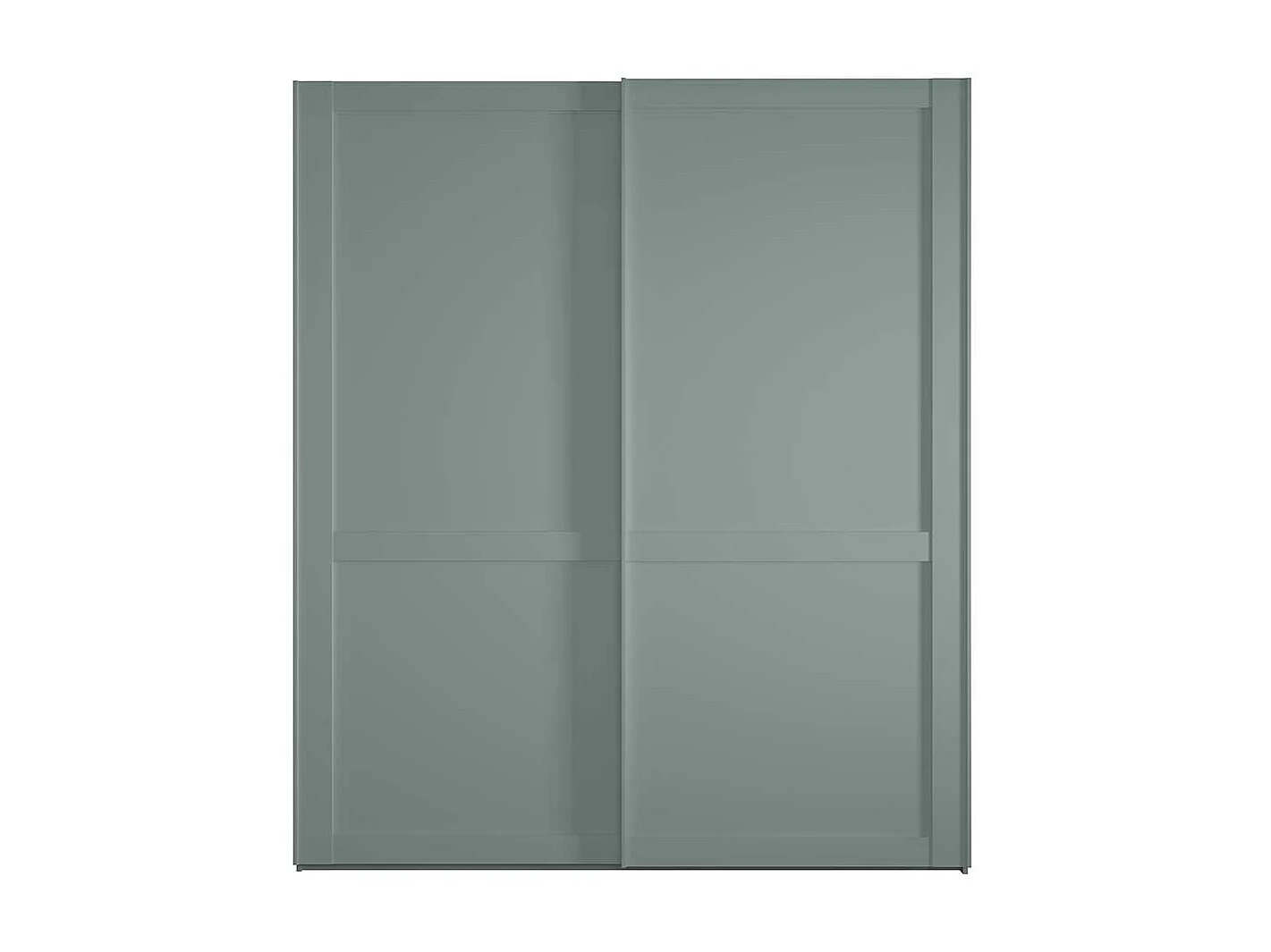 Schiebetürenschrank graugruen im Landhausstil Made in Germany