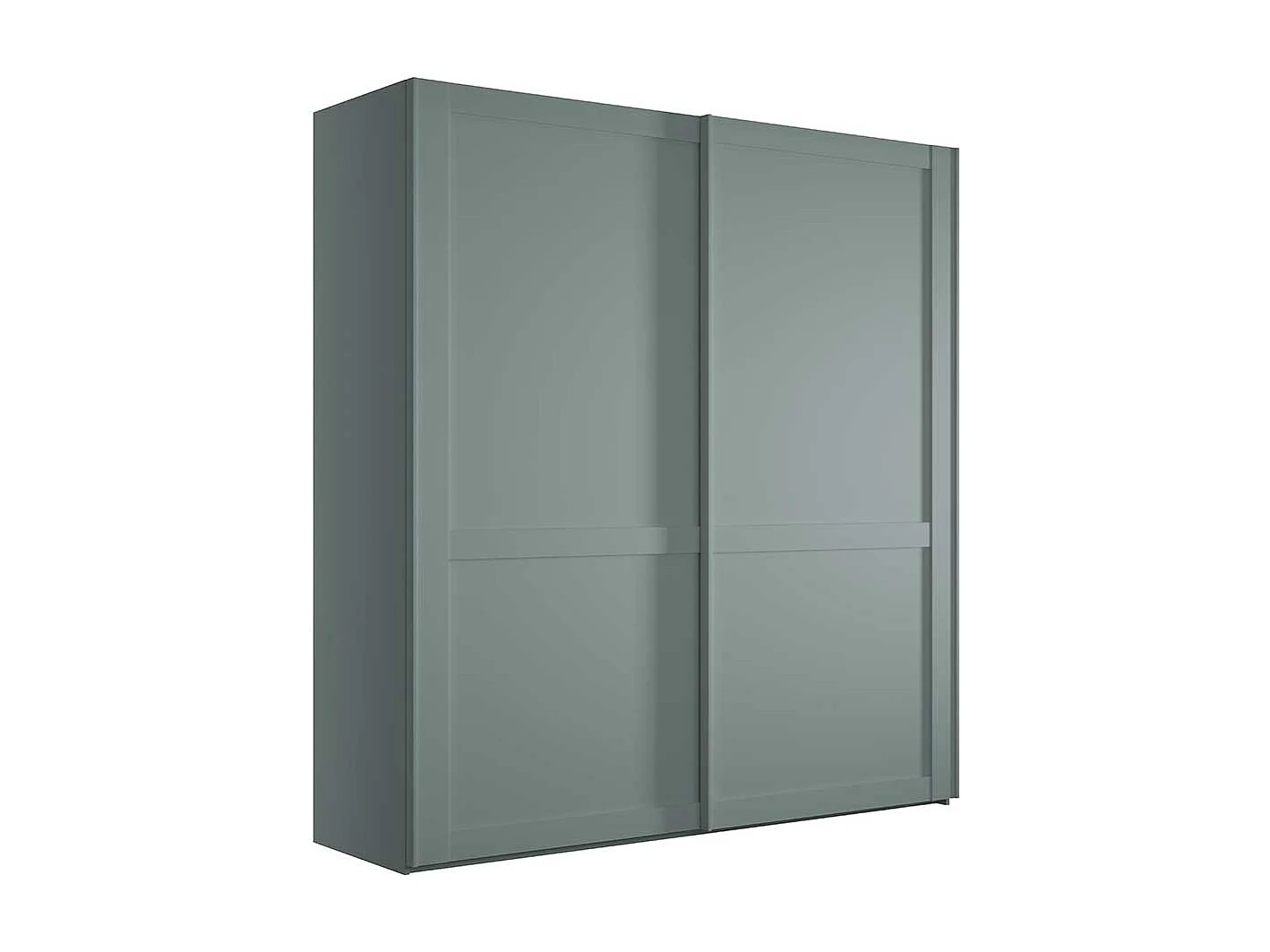 Schiebetürenschrank graugruen im Landhausstil Made in Germany