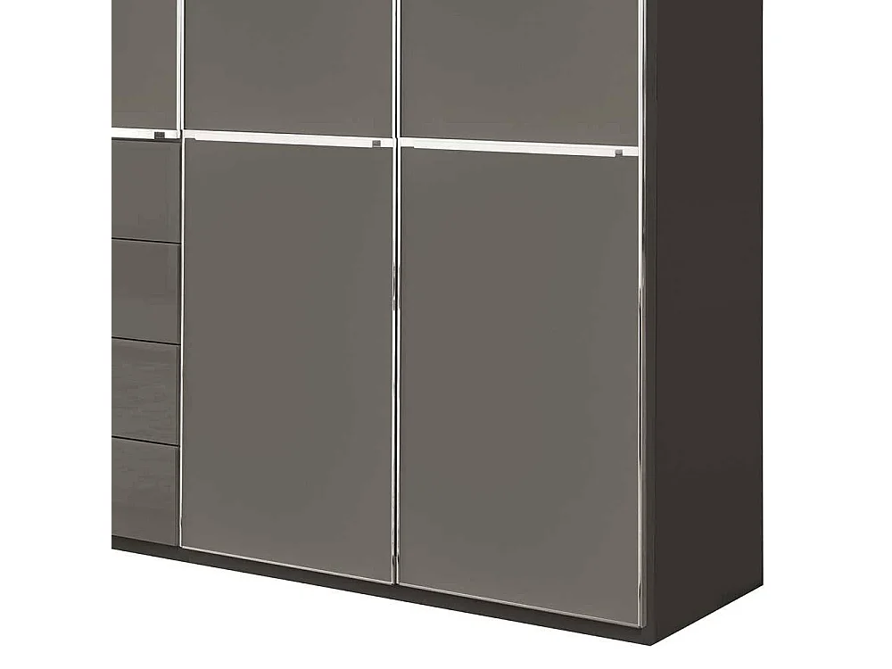 Kleiderschrank Schlafzimmerkleiderschrank - acht Schubladen - acht Drehtüren