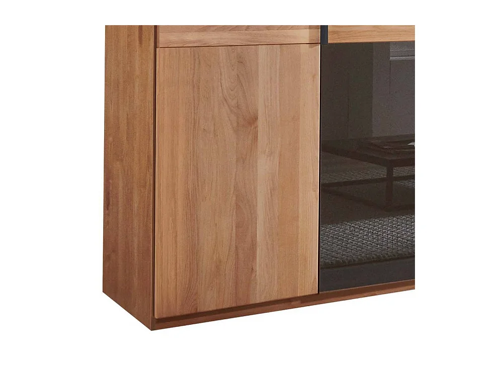 Kleiderschrank Schlafzimmerschrank in Erlefarben und Dunkelbraun