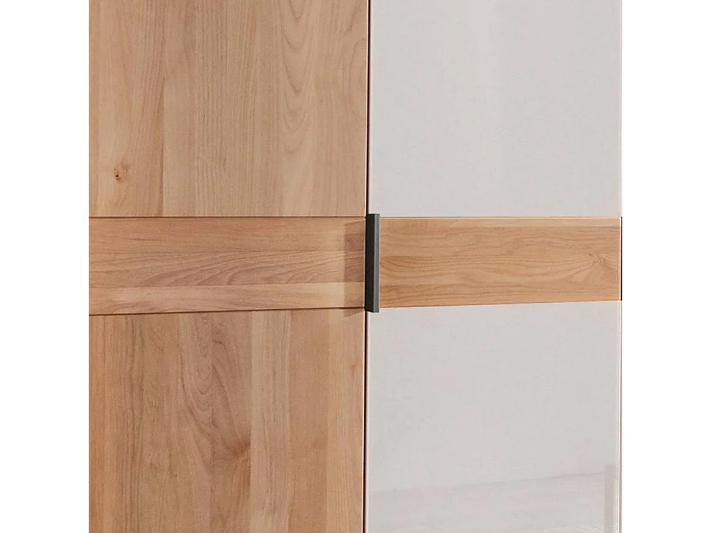 Drehtürenschrank Schlafzimmerschrank teilmassiv 148 cm breit