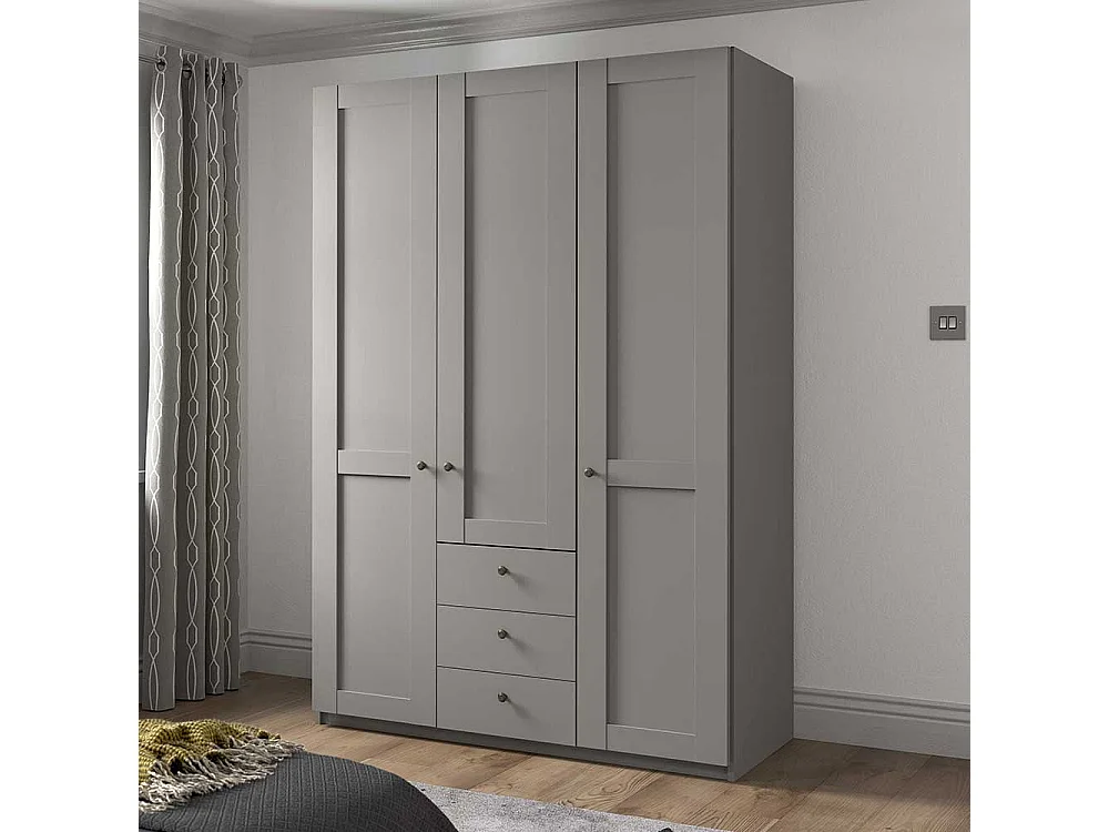 Drehtürschrank Schlafzimmer mit drei Schubladen Made in Germany