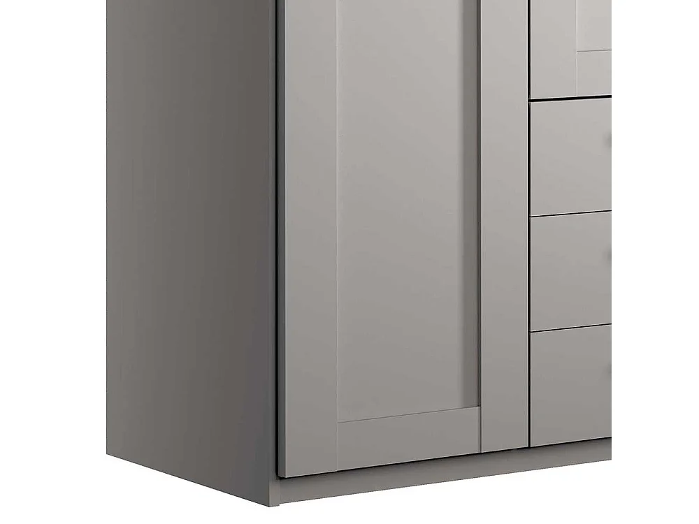 Drehtürschrank Schlafzimmer mit drei Schubladen Made in Germany