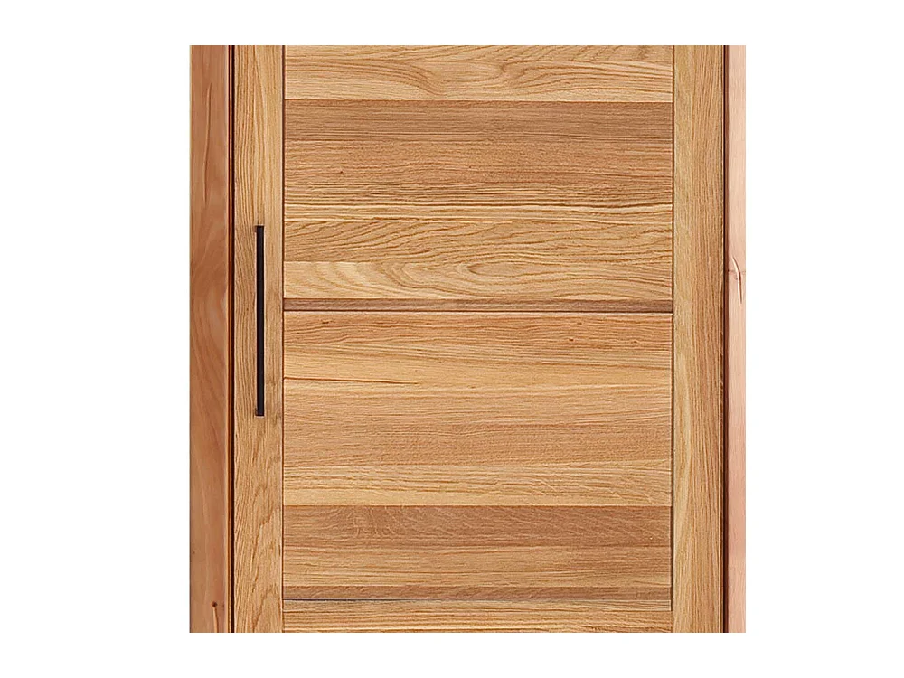 Eintüriger Kleiderschrank aus Wildeiche Massivholz geölt