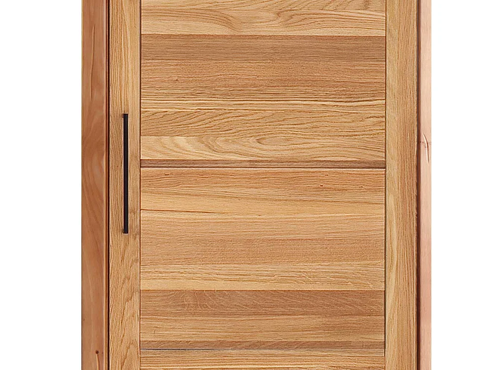Eintüriger Kleiderschrank aus Wildeiche Massivholz geölt