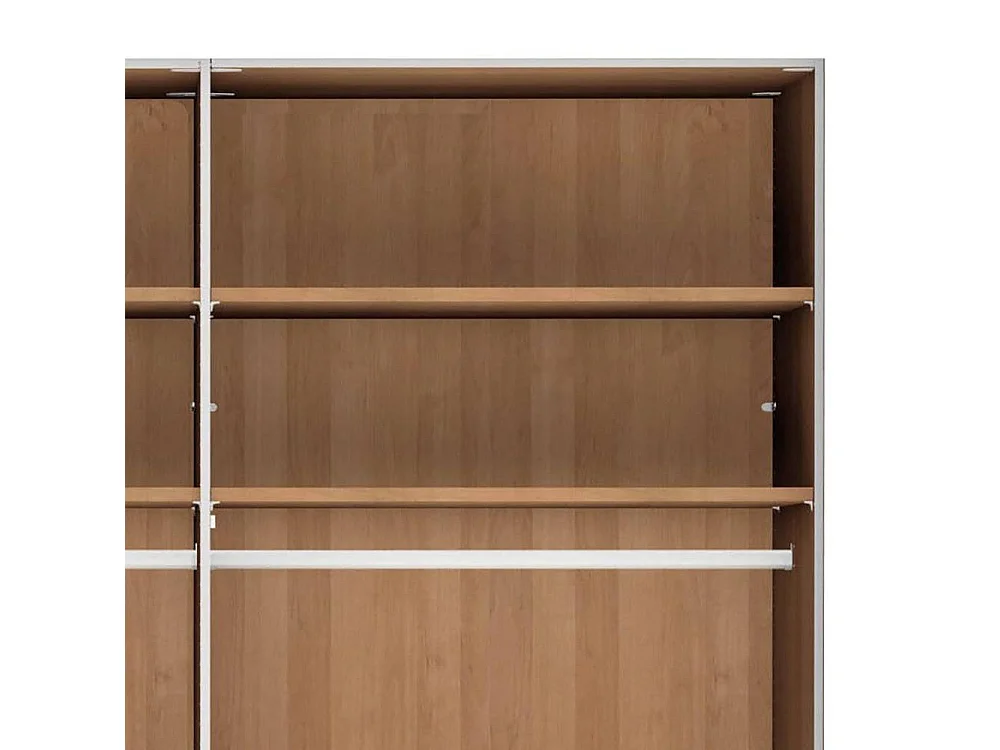 Drehtürenschrank Spiegelschrank teilmassiv in Erlefarben