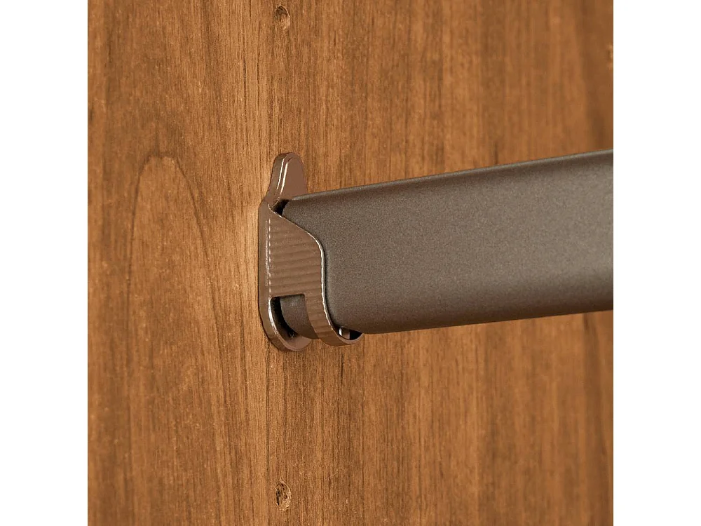 Drehtürenschrank Spiegelschrank teilmassiv in Erlefarben