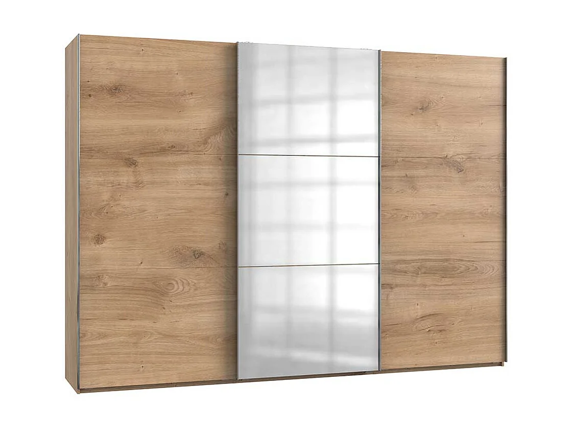 Gleittürenschrank Kleiderschrank mit Spiegel 300 cm breit