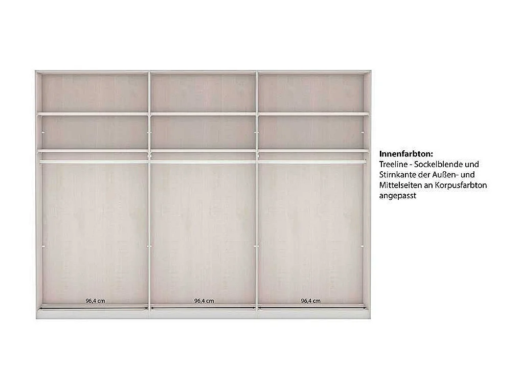 Dunkelgrauer XL Kleiderschrank im Landhausstil Spiegeltüren