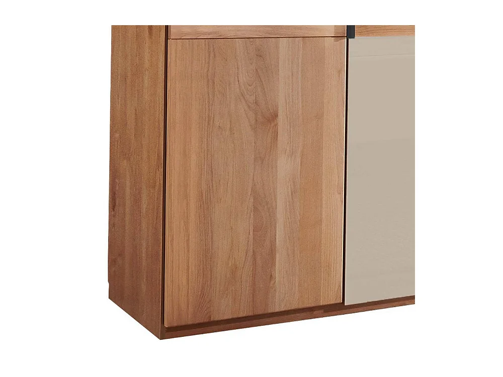 Drehtürenschrank Kleiderschrankwand in Champagner und Erlefarben