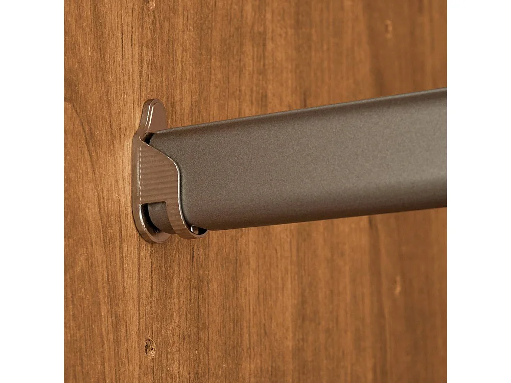 Drehtürenschrank Kleiderschrankwand in Champagner und Erlefarben