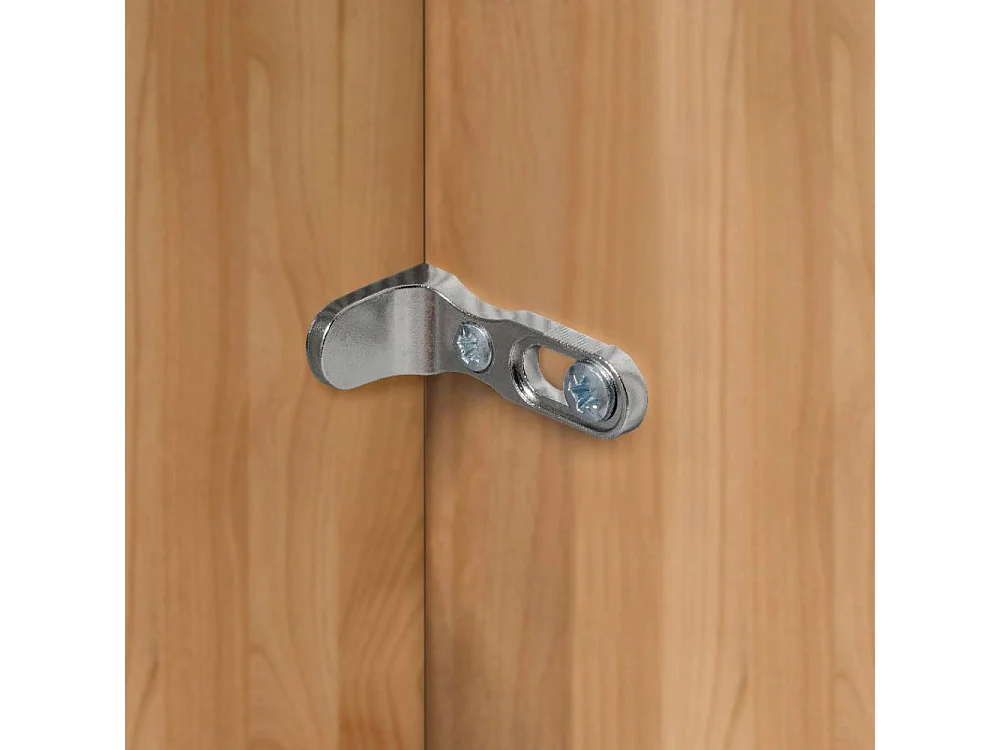 Drehtürenschrank Kleiderschrankwand in Champagner und Erlefarben